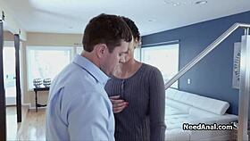 curly chocolate girlfriend ass fucked