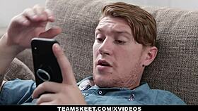 skinny teen alicia rides cock hard