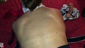 i lick her feet and rim her in satin lingerie