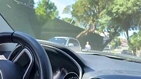 a stranger helped me cum in the car after noticing my masturbation