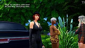 hey, in sims 4 ruby and doris are meeting those road guys