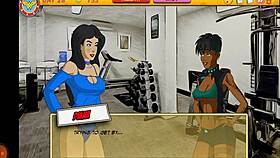 sexy ninja girl licks pussy in big city group