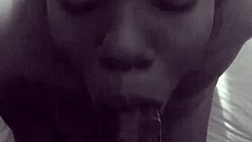 i'm giving straight mouth action to that ebony monster cock from pov