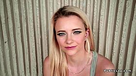 Is The Blonde Fucking On The Lawn In Outdoor POV?