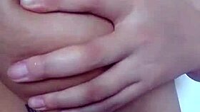 Chubby girl shows off to the camera