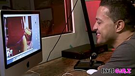 Inked Chloe Takes Huge Cock