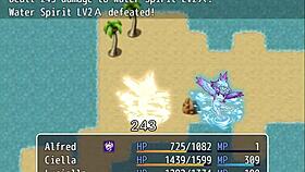 while i work, my friends tease the pervert who loves grabbing their big tits?