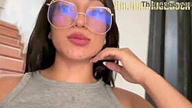 He visits my office and gives me a sloppy blowjob.