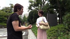 Amateur Japanese girl wears erotic swimsuit, gets fucked.