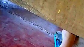 i spyin on this athletic colombiana's legs under her miniskirt