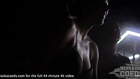 i was at a summer party with lucia and rebeka ruby giving double blowjobs late at night