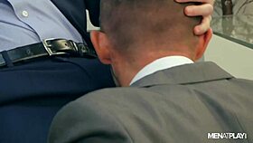 Franky Fox and Vadim Romanov hang out in a changing room