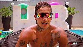 The naughty kitten fucks the tattooed guy