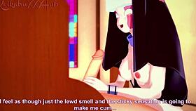 i see sarvente and boyfriend fuck in church hentai