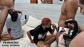 Bastidores Do Casal De Lesbicas Em Transicao Na Maior Putaria Com Varios Machos No Motel Caricia Em Madureira