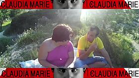 Thrilling As Fat Woman Inserts Cookies Into Pussy For Gay Friend To Lick Outdoors