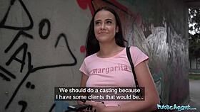 i'm a 19 year old innocent getting fucked in the rain by a huge cock for public agent