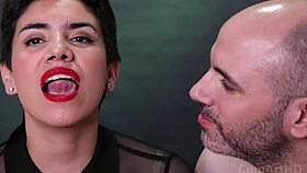 cum dripping from mouth after blowjob and handjob