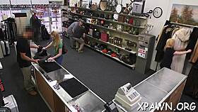 Look at this couple fucking doggystyle in the shop's reality episode!