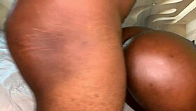 ebony teen 18+ with big ass and tight pussy spanked hard