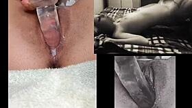 feeling so horny watching lesbian sex, masturbating hard