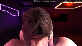 A mature woman performs oral in a point-of-view scene.