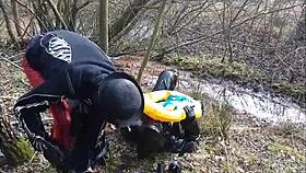 Rich German Femdom in Brutal Outdoor Latex Fetish