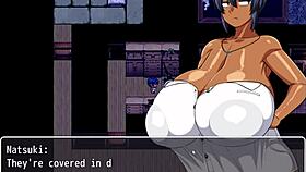 Tanned girl natsuki pees at night in the forest, feeling amazing