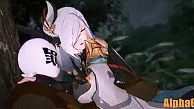 shenhe in anime hentai adventure