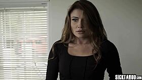 Submissive teen 18+ babysitter adria rae obeys her boss obediently