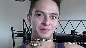 straight guy sucks twink cock for cash in hardcore action