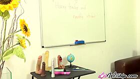 Brazilian teen lesbians lick each other's pussies.