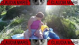 Thrilling As Fat Woman Inserts Cookies Into Pussy For Gay Friend To Lick Outdoors