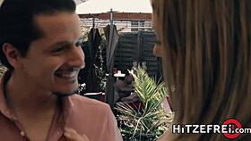 just chilling outside, watching busty german mia blow get slammed hard by hitzefrei.