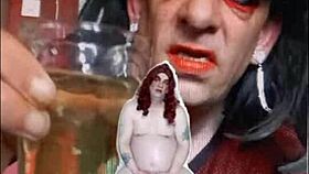 Bisexual Sissy Swallows Pee Naked