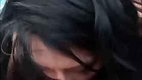 Deepthroat Blowjob On The Road In Public