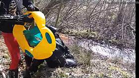 Rich German Femdom in Brutal Outdoor Latex Fetish