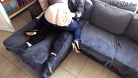 My best friend with big booty makes me hard so I fuck her tight pussy