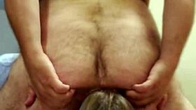 Whiny bitch endures intense face sitting and farting under maledom control