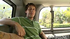 Two homosexual chaps having passionate sex