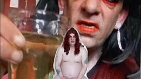 Bisexual Sissy Swallows Pee Naked