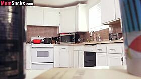 I caught my busty blonde milf mother-in-law cheating with her stepson.