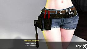 girlfriend helps with man in 3d anime hentai game