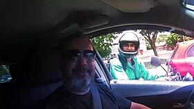 latina milf strips naked in public car ride sharing wild stories