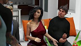 Hey Anna, that red dress and black stockings combo is pure fire tonight!