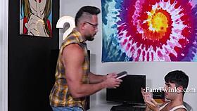 step dad rob quin accepts hole-pay from muscular miguel reyes in bareback hardcore