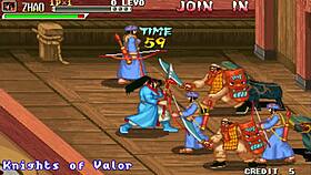 Retro arcade game with asian erotica in dragon world.