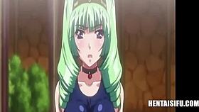 A feisty princess becomes a lactating cum bucket in uncensored hentai