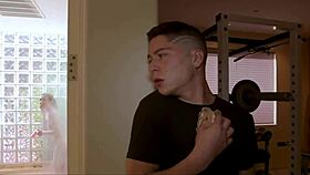 Stepsiblings secretly fuck in bathroom.