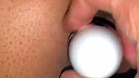 Gaping Her Out with Toys and Cum